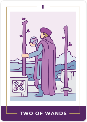 Two of Wands Tarot Card Meanings tarot card meaning